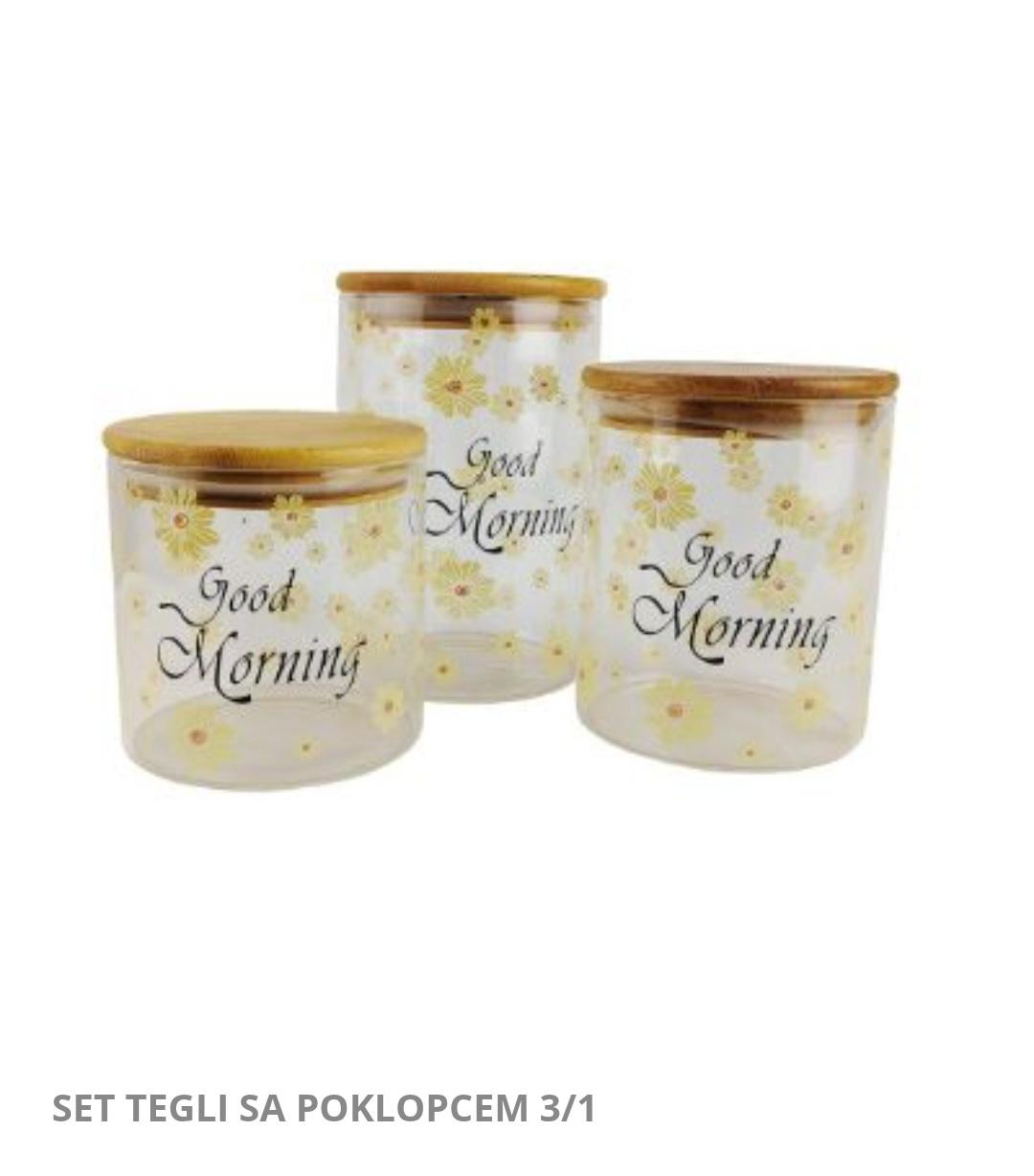 Set tegli sa poklopcem 3/1