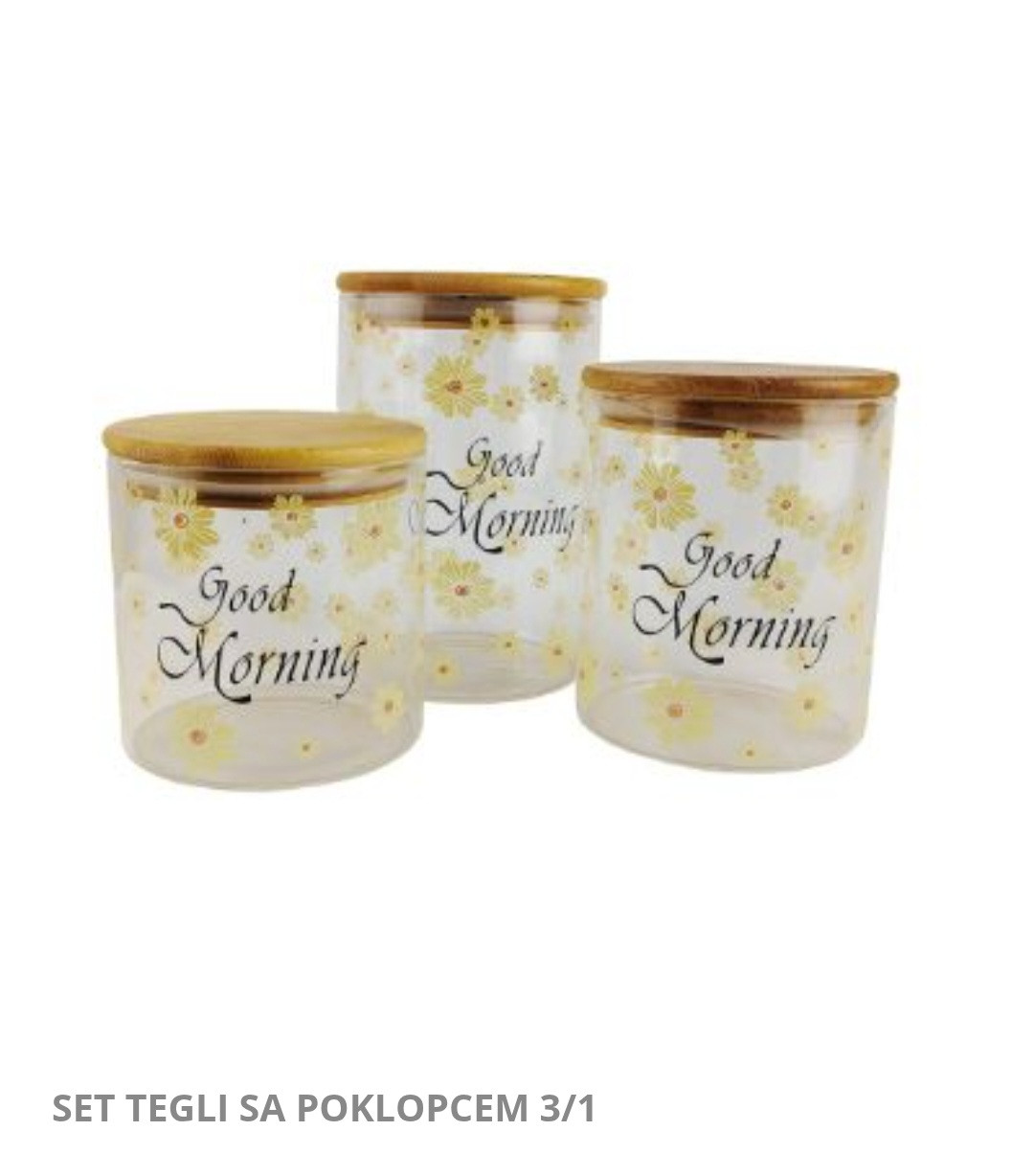 Set tegli sa poklopcem 3/1